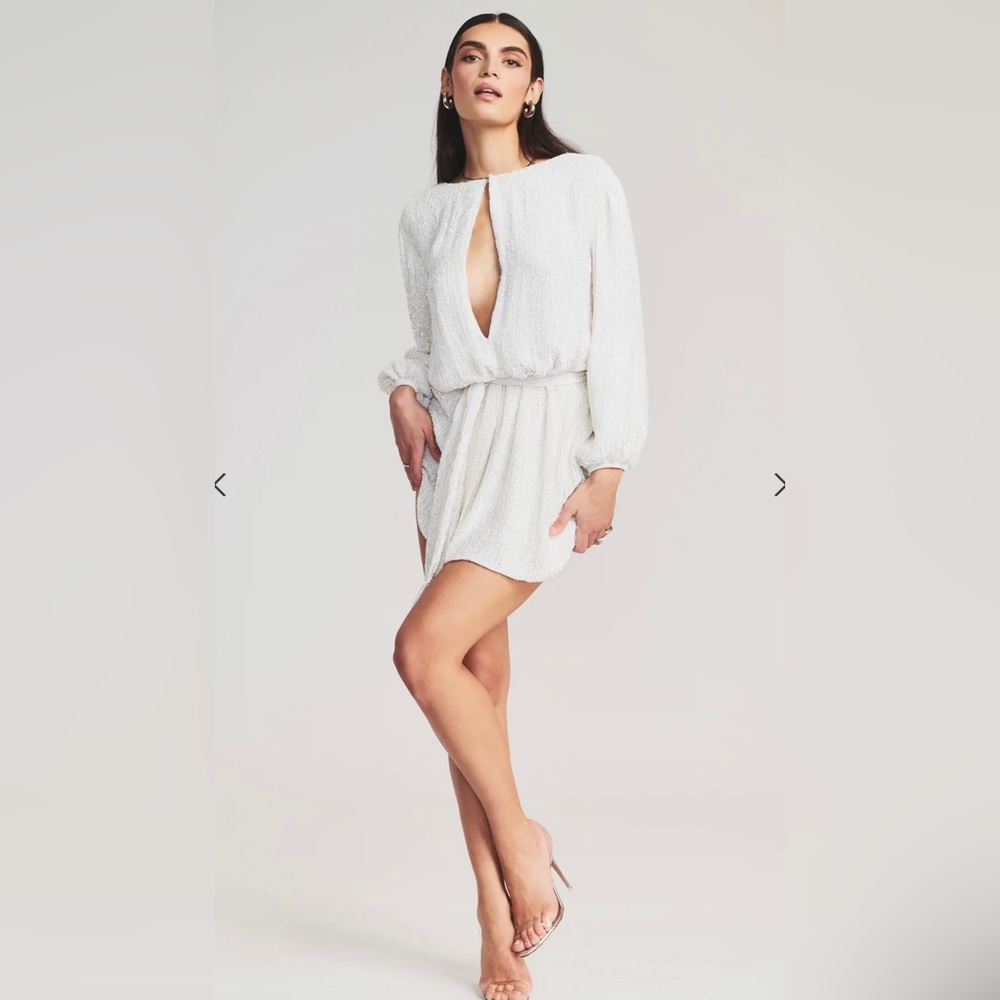 Retrofete Grace Sequin Colorblock Dress - Picture 3 of 16